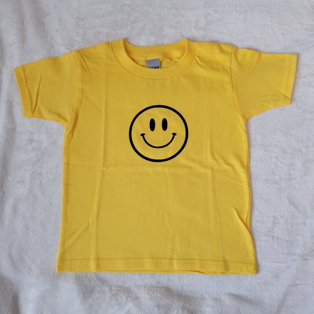 Toddler Smiley Face Print T-Shirt